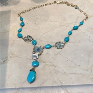 Turquoise and gold Necklace (Chico's)
